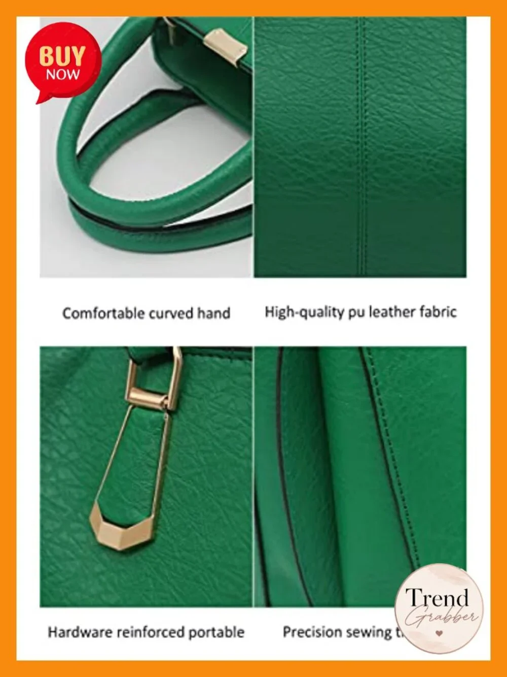 Faux Leather Satchel Handbag Tote Top Handle Work Bag